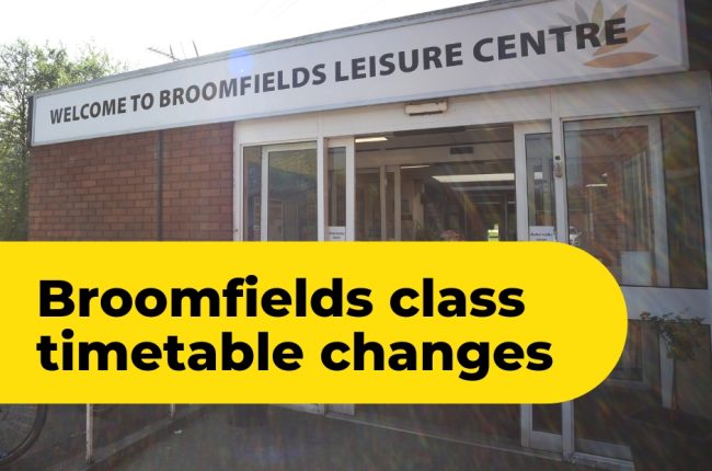 broomfields class timetable changes